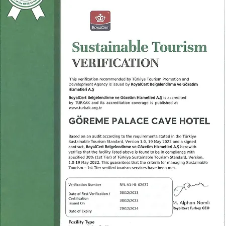 Hotel Palace Cave Goreme